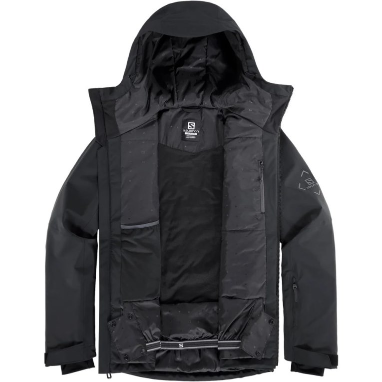 Black Salomon Highland Men's Insulated Jackets | PH 32701X